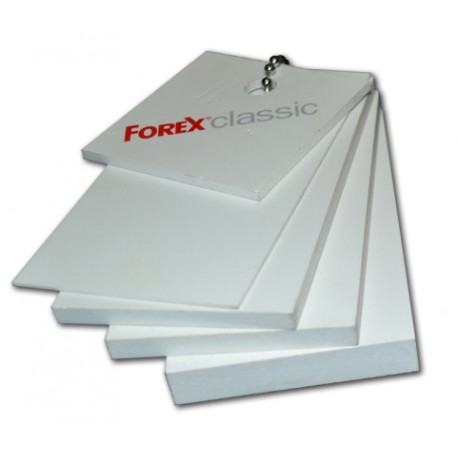 Bílá pěněná deska Forex 156x305cm, tl.2mm