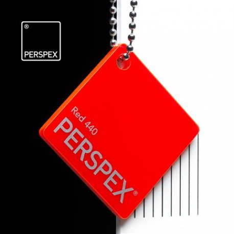 Perspex® litý - opál, červená 440, 1000x2030 mm, tl.3mm,
