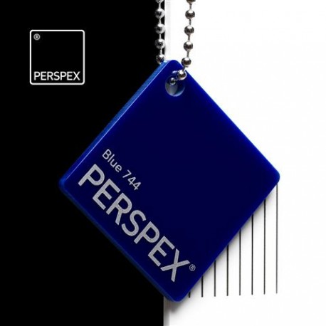Perspex® litý - opál, modrá 744, 1000x2030 mm, tl.3mm,