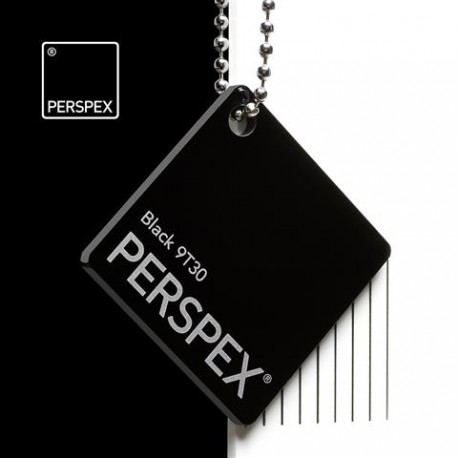 Perspex® litý - opál, černá 9730, 1000x2030 mm, tl.3mm,