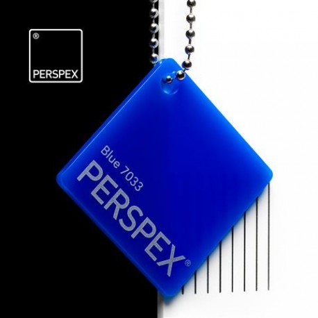 Perspex® litý - opál, modrá 7033, 1010x3050 mm, tl.3mm,