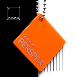 Perspex® litý - opál, oranžová 363, 1010x3050 mm, tl.3mm,