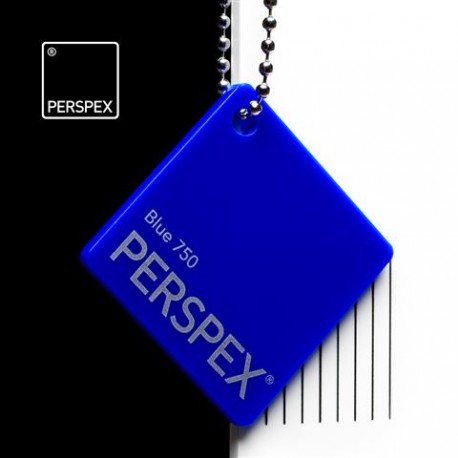 Perspex® litý - opál, modrá 750, 1520x12050 mm, tl.3mm,