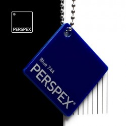 Perspex® litý - opál, modrá 744, 1520x12050 mm, tl.3mm,