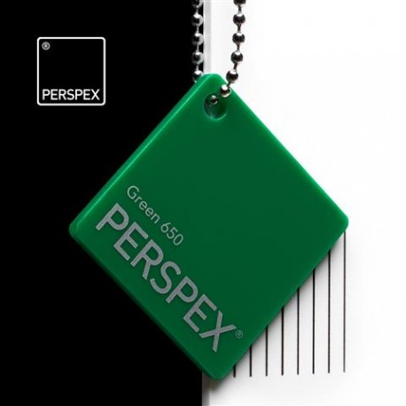 Perspex® litý - opál, zelená 650, 1520x12050 mm, tl.3mm,