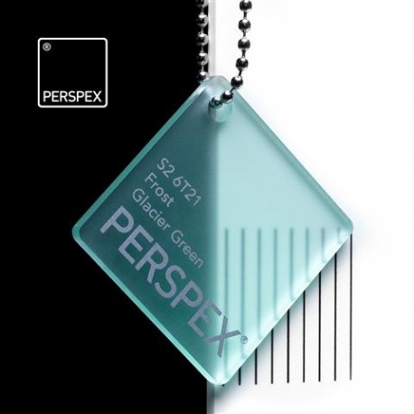 Perspex® litý - frost, glacier green S2-6T21, 152x203cm, tl.3mm
