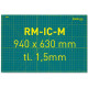 Zelená podložka RM-IC-M, 940 x 630 x 1,5mm